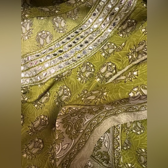 Vintage, Kurta / Tunic, 100% Silk, long slits on each side, beautiful!!! M - Picture 4 of 4